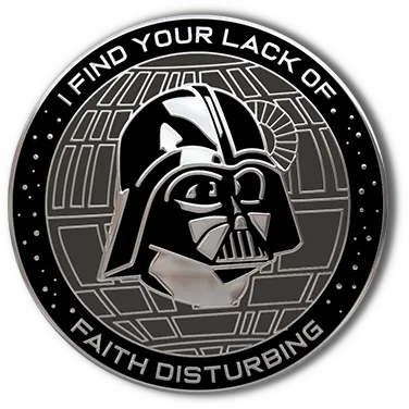 Star Wars themed pin